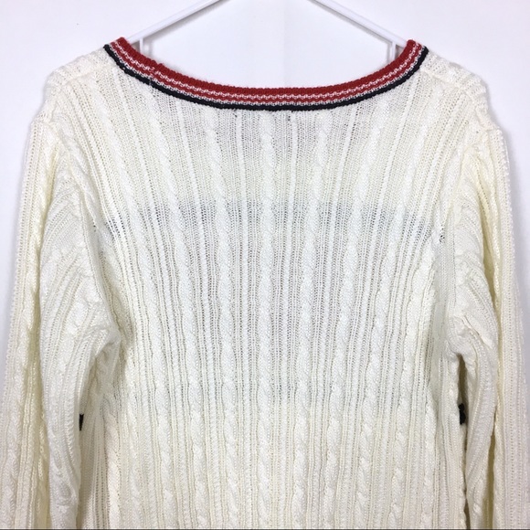 Tommy Hilfiger Ivory Sweater Dress Spell Out XL - Picture 6 of 8
